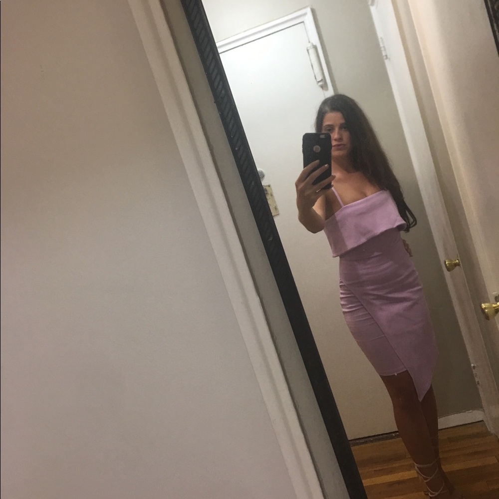 Fashion Nova Mini Dress - pink small
